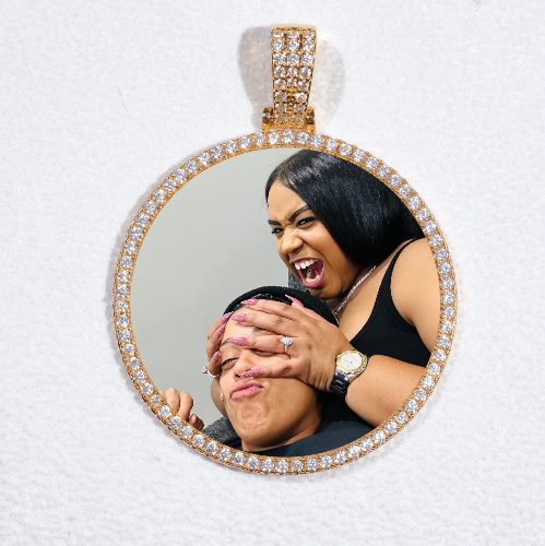 MEDIUM 3D CIRCLE CUSTOM PICTURE PENDANT
