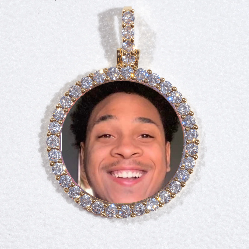 3D CIRCLE CUSTOM PICTURE PENDANT SMALL SIZE