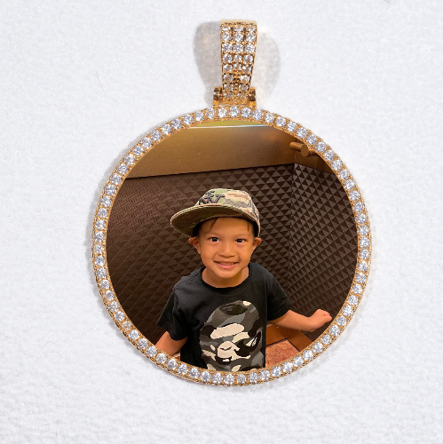 MEDIUM 3D CIRCLE CUSTOM PICTURE PENDANT
