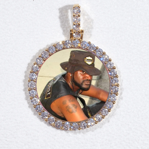3D CIRCLE CUSTOM PICTURE PENDANT SMALL SIZE