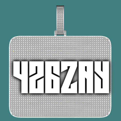 CUSTOM LETTER NECKLACE 3D BIG SQUARE