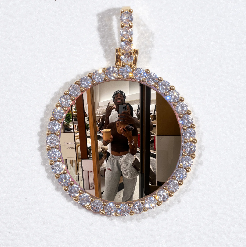 3D CIRCLE CUSTOM PICTURE PENDANT SMALL SIZE