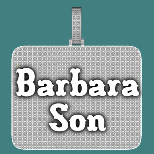 CUSTOM LETTER NECKLACE 3D BIG SQUARE