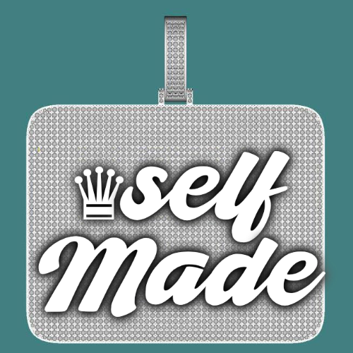 CUSTOM LETTER NECKLACE 3D BIG SQUARE