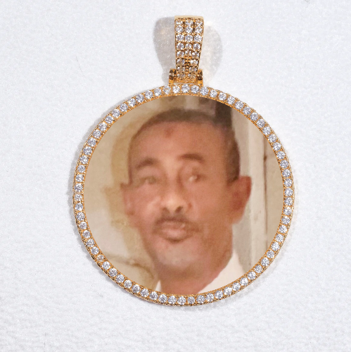MEDIUM 3D CIRCLE CUSTOM PICTURE PENDANT