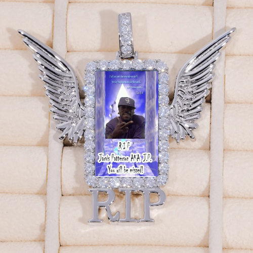 RIP WING 3D CUSTOM PICTURE PENDANT