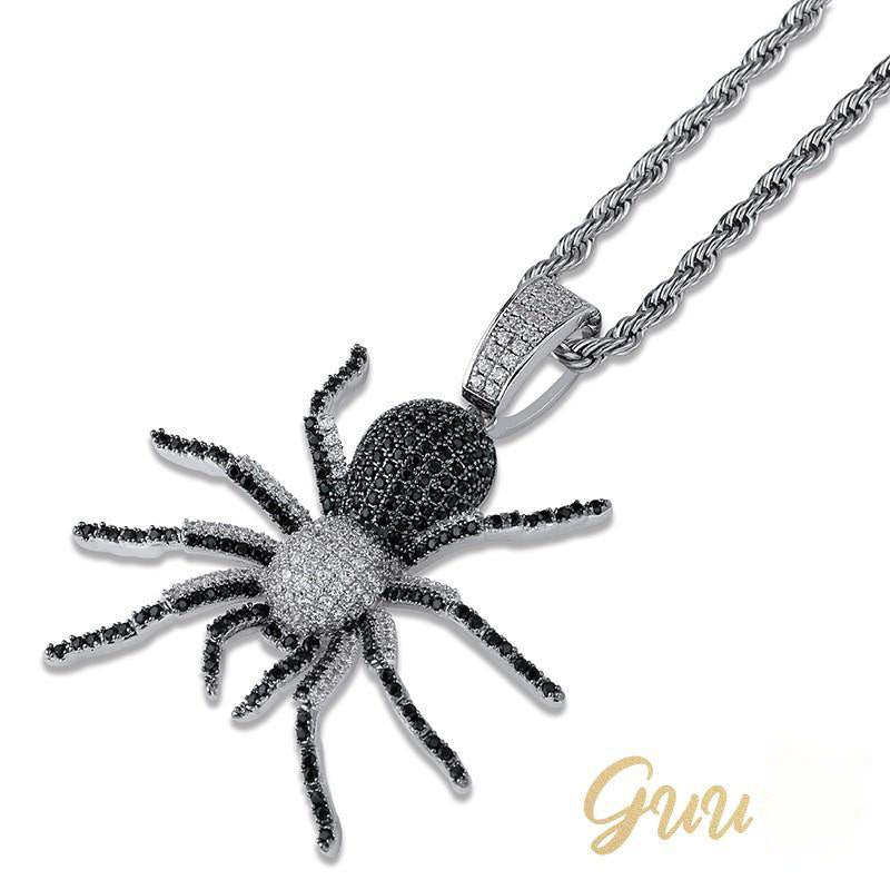 18K Gold-Plated AAA CZ Spider Pendant Necklace - The GUU Shop