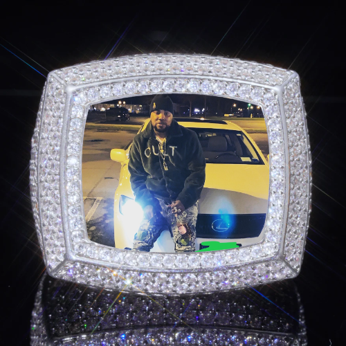 3D CUSTOM PICTURE ICED RING