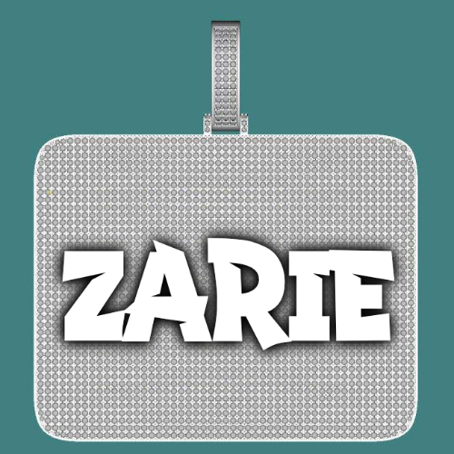 CUSTOM LETTER NECKLACE 3D BIG SQUARE