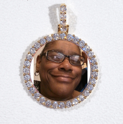 3D CIRCLE CUSTOM PICTURE PENDANT SMALL SIZE