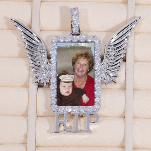RIP WING 3D CUSTOM PICTURE PENDANT