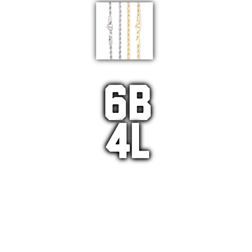 Custom Letters Baguette Two Layer Necklace