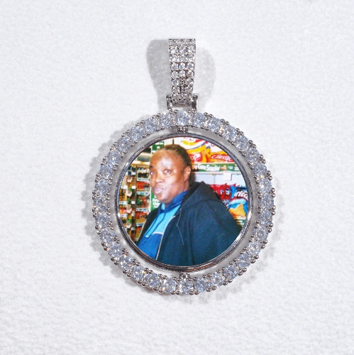 3D Spinning 2-Faced Custom Picture Pendant