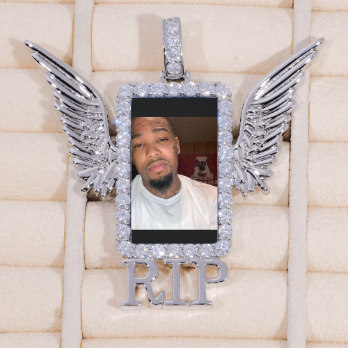 RIP WING 3D CUSTOM PICTURE PENDANT