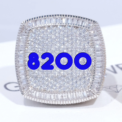 CUSTOM LETTER 3D ICED RING