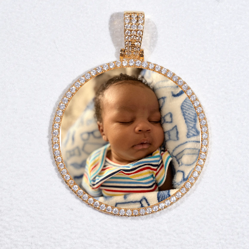 MEDIUM 3D CIRCLE CUSTOM PICTURE PENDANT