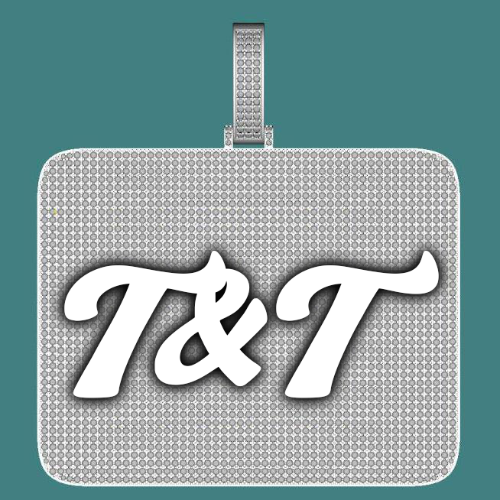 CUSTOM LETTER NECKLACE 3D BIG SQUARE
