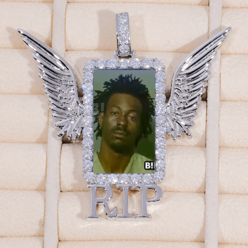 RIP WING 3D CUSTOM PICTURE PENDANT