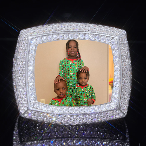 3D CUSTOM PICTURE ICED RING