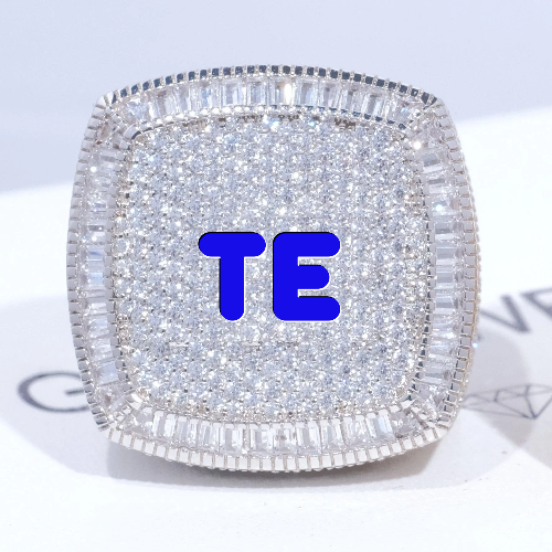 CUSTOM LETTER 3D ICED RING
