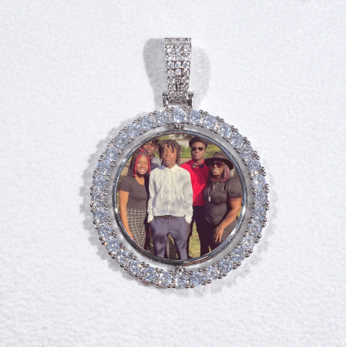 3D Spinning 2-Faced Custom Picture Pendant