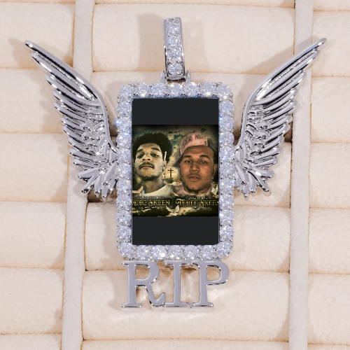 RIP WING 3D CUSTOM PICTURE PENDANT