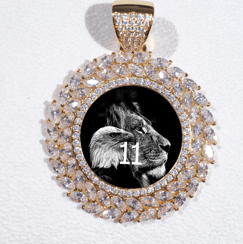 Large 3D Wheat Ear Custom Picture Pendant