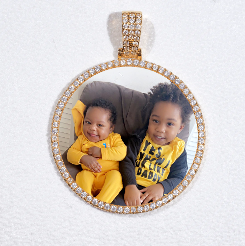 MEDIUM 3D CIRCLE CUSTOM PICTURE PENDANT