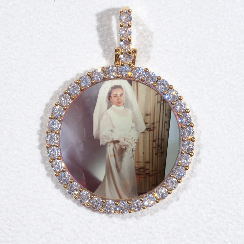 3D CIRCLE CUSTOM PICTURE PENDANT SMALL SIZE