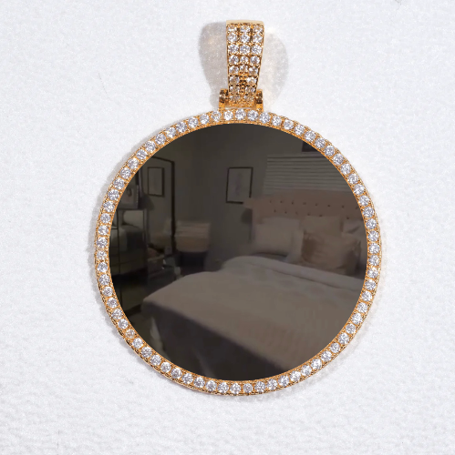 MEDIUM 3D CIRCLE CUSTOM PICTURE PENDANT