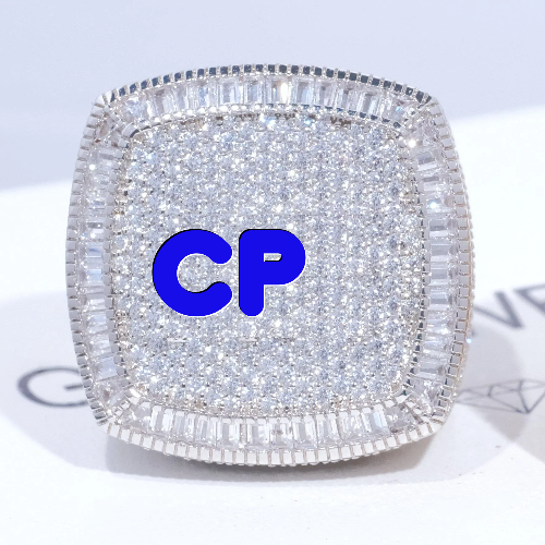 CUSTOM LETTER 3D ICED RING