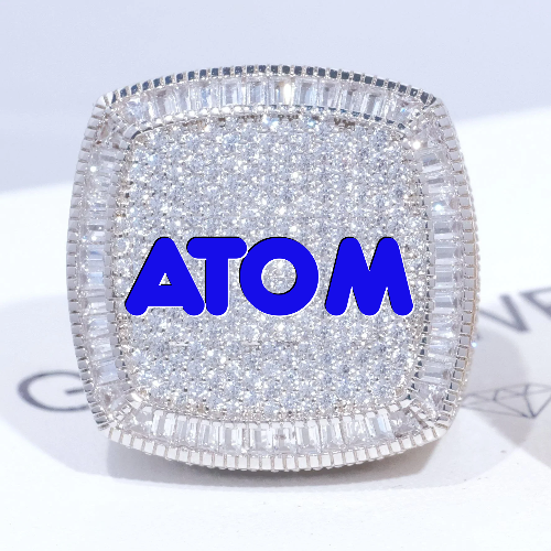 CUSTOM LETTER 3D ICED RING