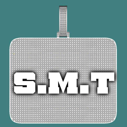 CUSTOM LETTER NECKLACE 3D BIG SQUARE