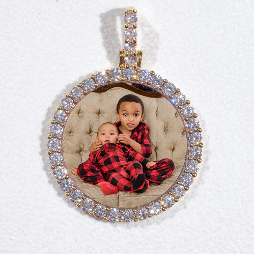 3D CIRCLE CUSTOM PICTURE PENDANT SMALL SIZE