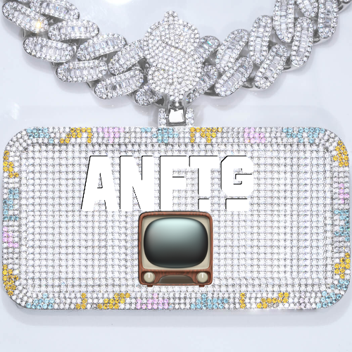 CUSTOM LETTER NECKLACE 3D COLORFUL SQUARE