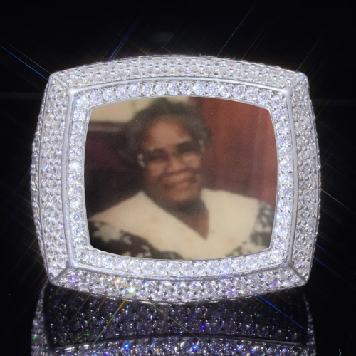 3D CUSTOM PICTURE ICED RING