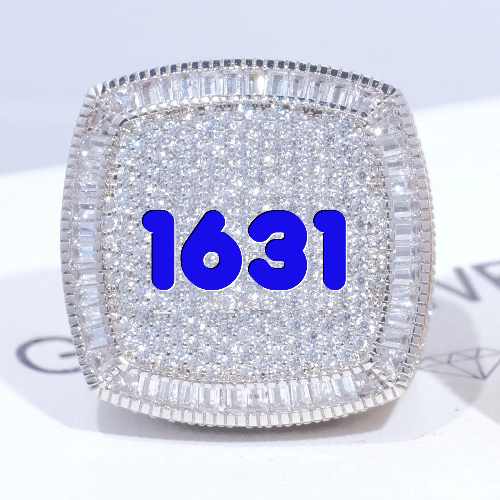 CUSTOM LETTER 3D ICED RING