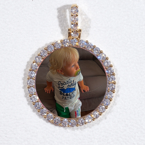 3D CIRCLE CUSTOM PICTURE PENDANT SMALL SIZE