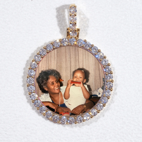 3D CIRCLE CUSTOM PICTURE PENDANT SMALL SIZE