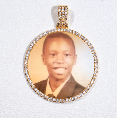 MEDIUM 3D CIRCLE CUSTOM PICTURE PENDANT