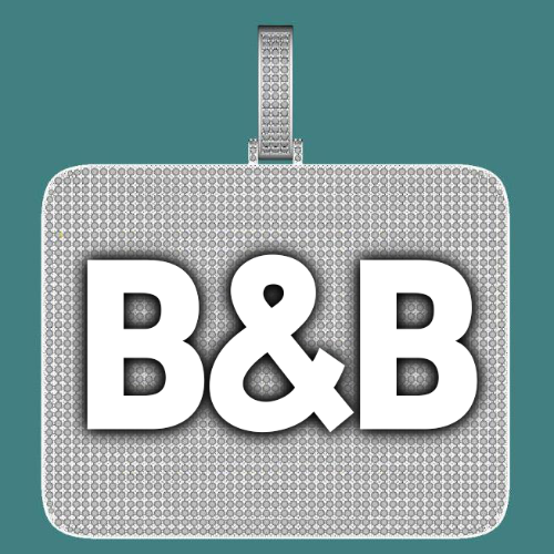CUSTOM LETTER NECKLACE 3D BIG SQUARE