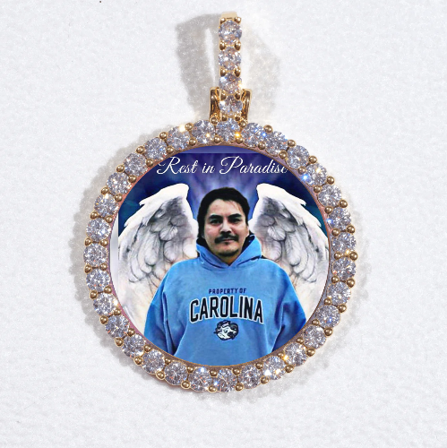 3D CIRCLE CUSTOM PICTURE PENDANT SMALL SIZE