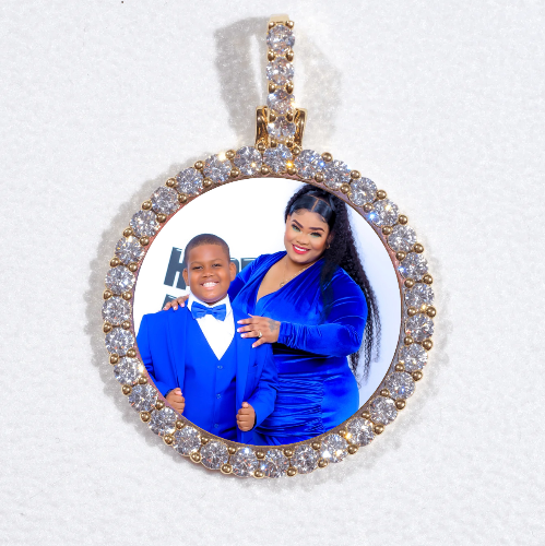 3D CIRCLE CUSTOM PICTURE PENDANT SMALL SIZE