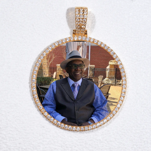 MEDIUM 3D CIRCLE CUSTOM PICTURE PENDANT