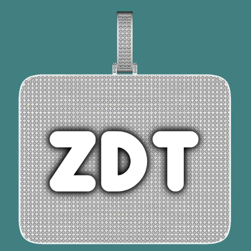 CUSTOM LETTER NECKLACE 3D BIG SQUARE
