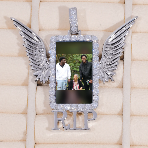 RIP WING 3D CUSTOM PICTURE PENDANT