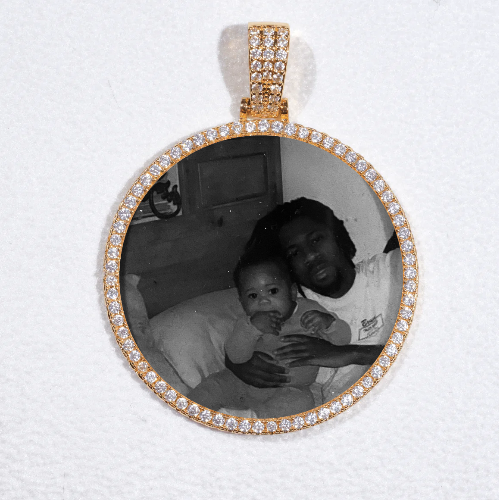 MEDIUM 3D CIRCLE CUSTOM PICTURE PENDANT