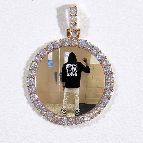 3D CIRCLE CUSTOM PICTURE PENDANT SMALL SIZE