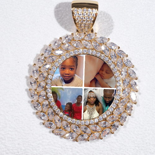 Large 3D Wheat Ear Custom Picture Pendant