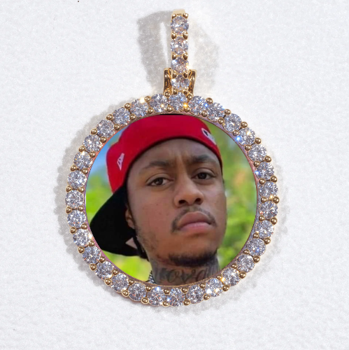 3D CIRCLE CUSTOM PICTURE PENDANT SMALL SIZE